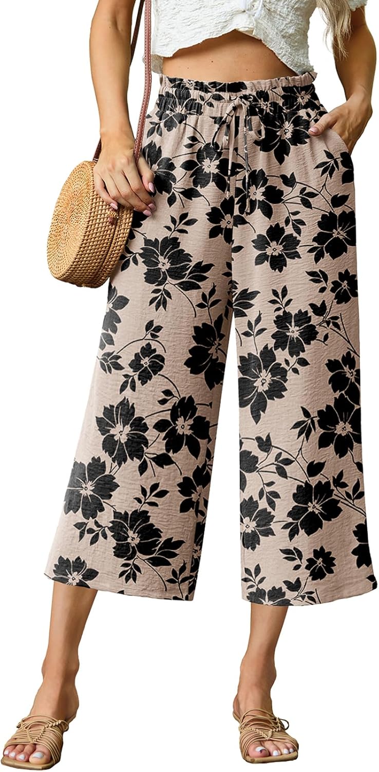 Thumbnail 6 de FREEOAK Capri Pants High Waisted Wide Leg