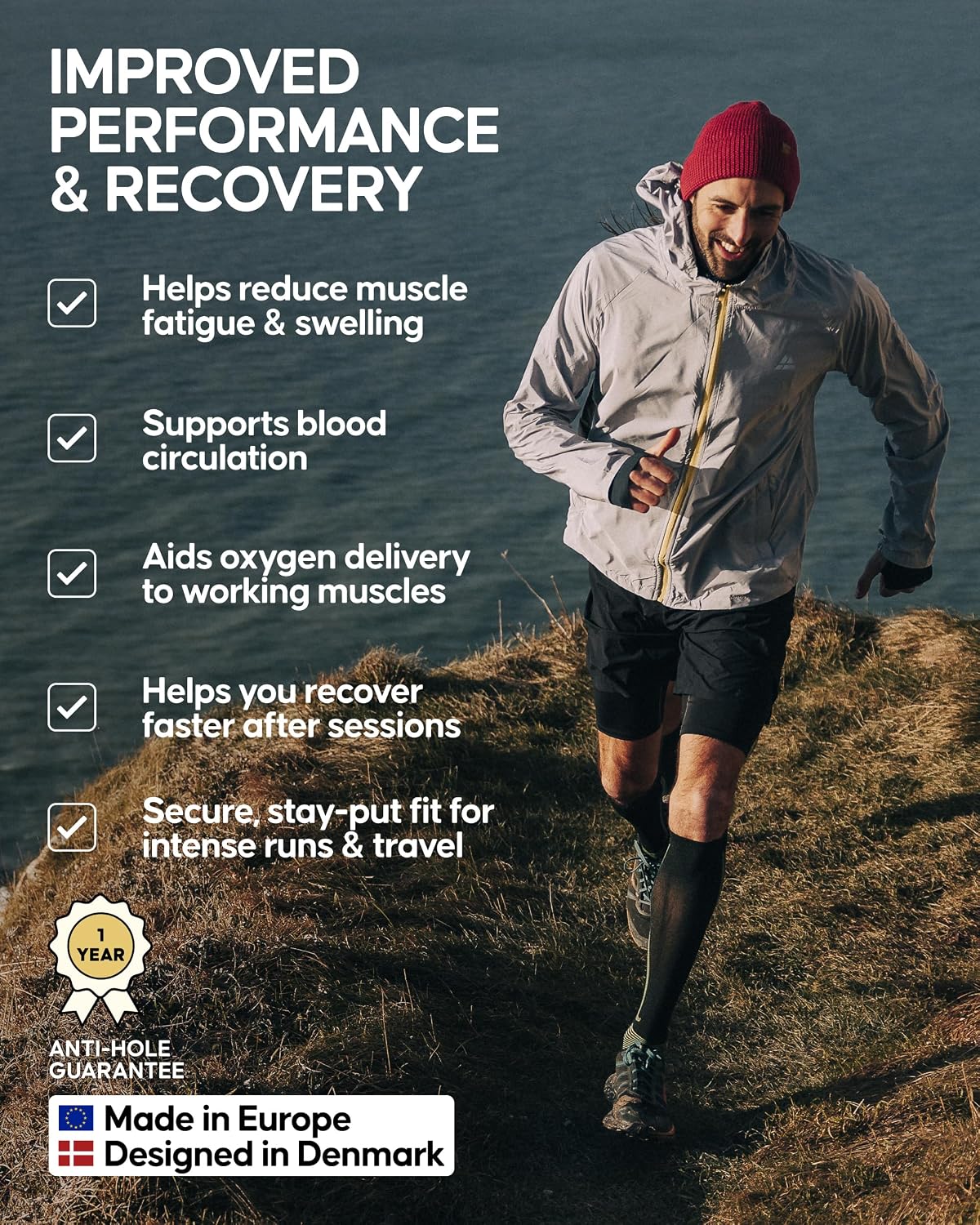 Detalle de DANISH ENDURANCE Compression Socks 21-26 mmHg