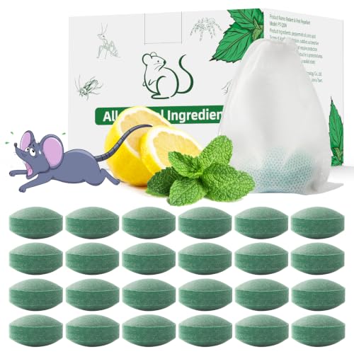 Detalle de ROTIAH Pest Rodent Repellent Peppermint Oil, 24 Pack
