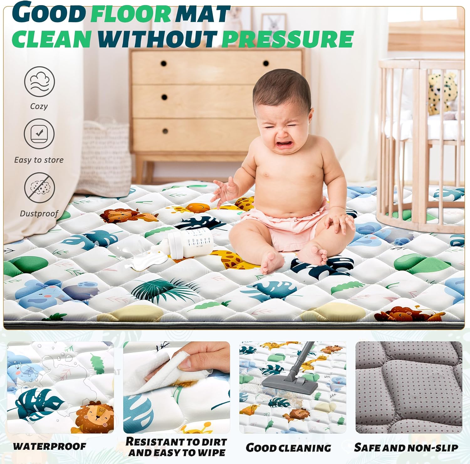 Thumbnail 3 de YBIKE Baby Play Mat 180x150cm