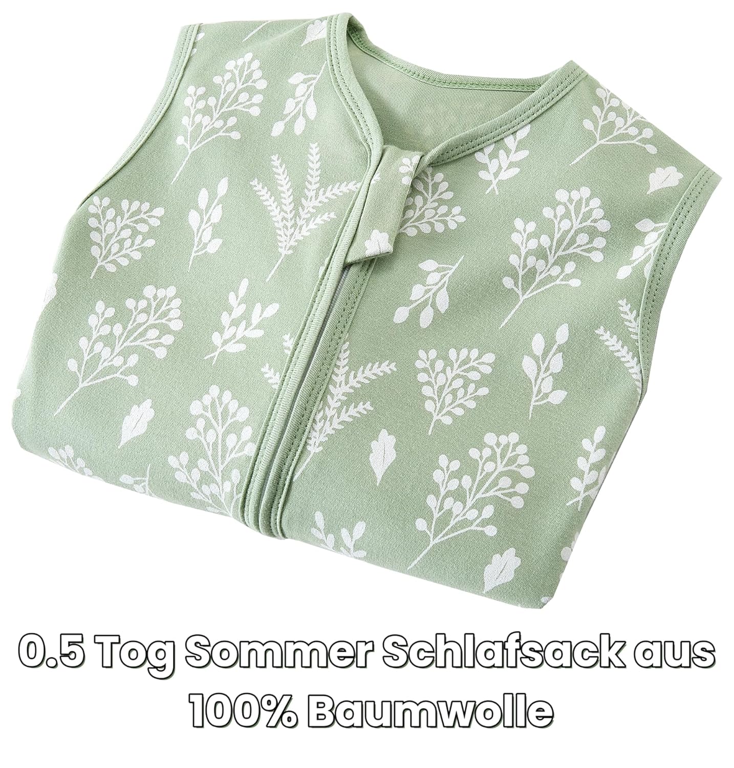 Thumbnail 1 de Chilsuessy Kinder Sommer Schlafsack 0.5 Tog – atmungsaktiver Baumwoll-Schlafsack für Baby (Größen 90–150 cm)