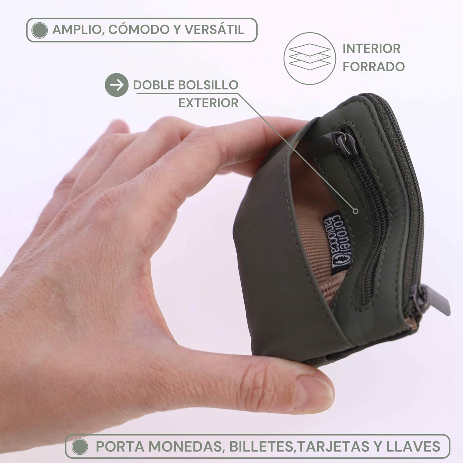 Thumbnail 3 de Coronel Tapioca Carteras de Piel Hombre con Monedero