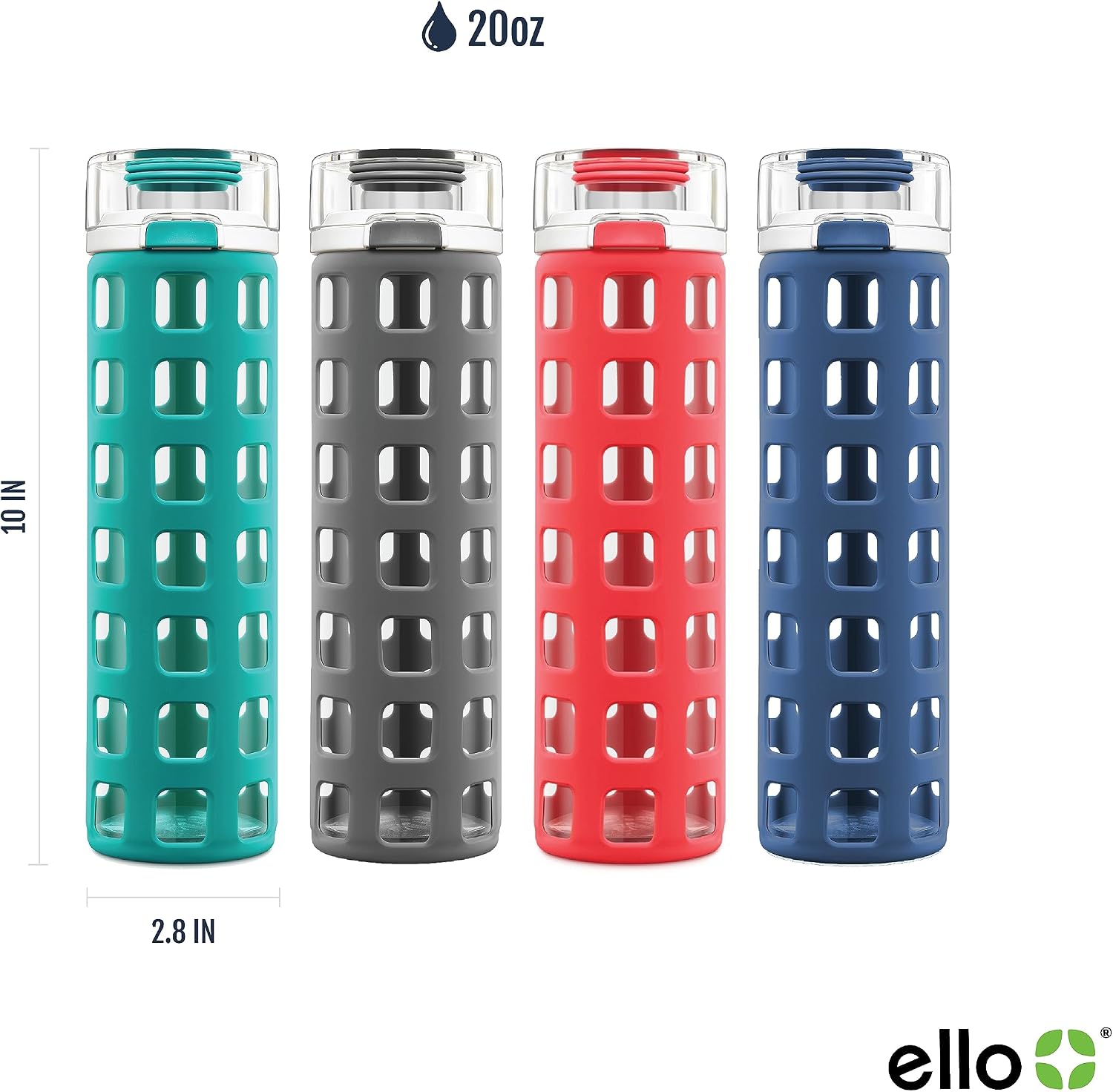 Detalle de Ello Syndicate 20oz glass water bottle