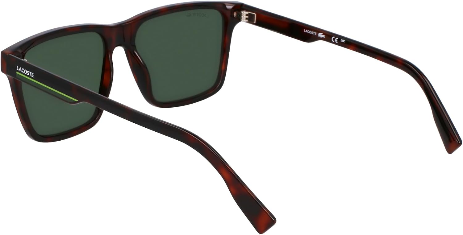 Detalle de Lunettes de soleil Lacoste L6039s N Sunglasses Homme – monture Havana, taille 57