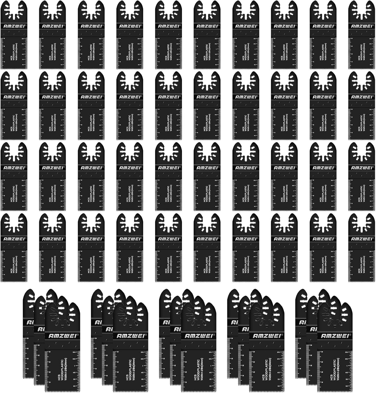 Universal Titanium Multi Tool Blades 55PCS