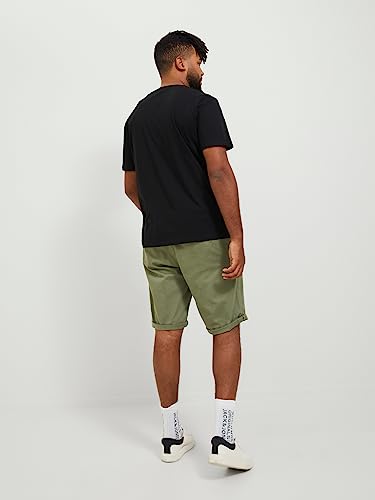 Thumbnail 2 de JACK & JONES Shorts chinos de corte regular para hombre en Deep Lichen Green (XS)