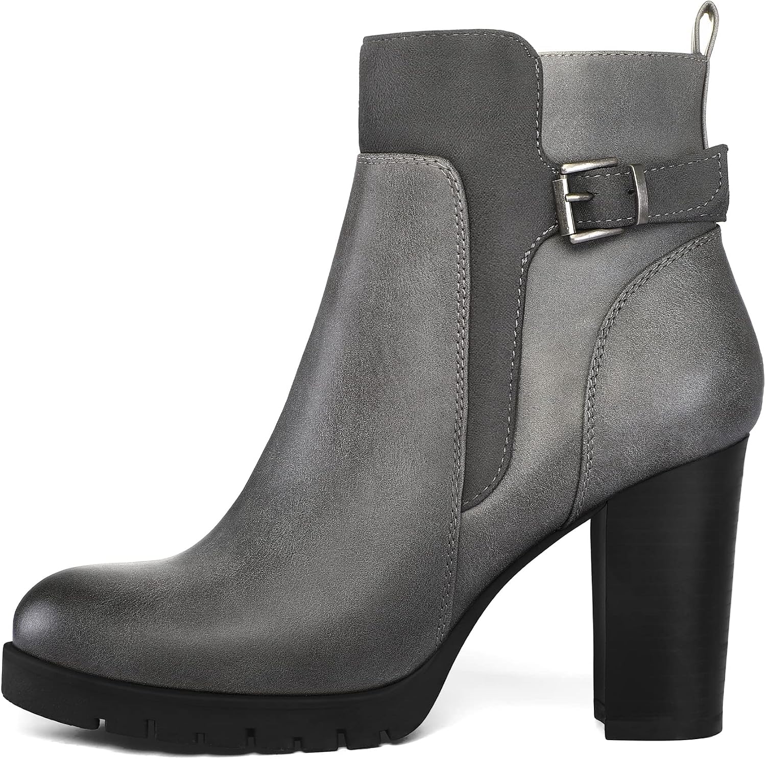 Detalle de Mysoft Women's Ankle Boots, 3.2-Inch Heel