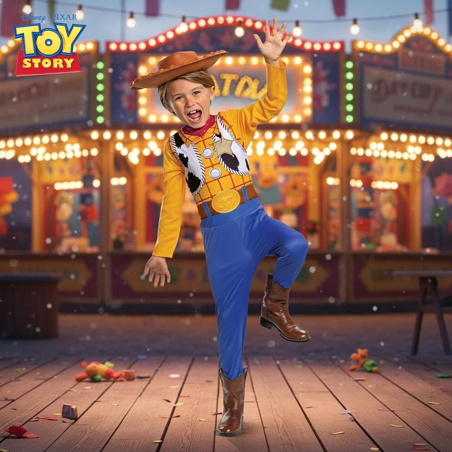 Thumbnail 3 de Disguise Woody Kostüm – Toy Story 4, Größe M (7–8 Jahre), offiziell lizenziert