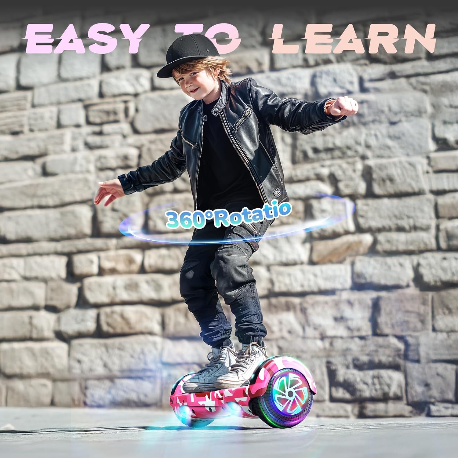 Detalle de SISIGAD Hoverboard 6,5" con altoparlante Bluetooth