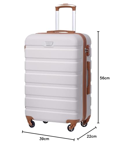 Thumbnail 8 de COOLIFE 20 Inch Carry On Suitcase for EasyJet – Durable ABS+PC Hard Shell with Smooth 360° Wheels