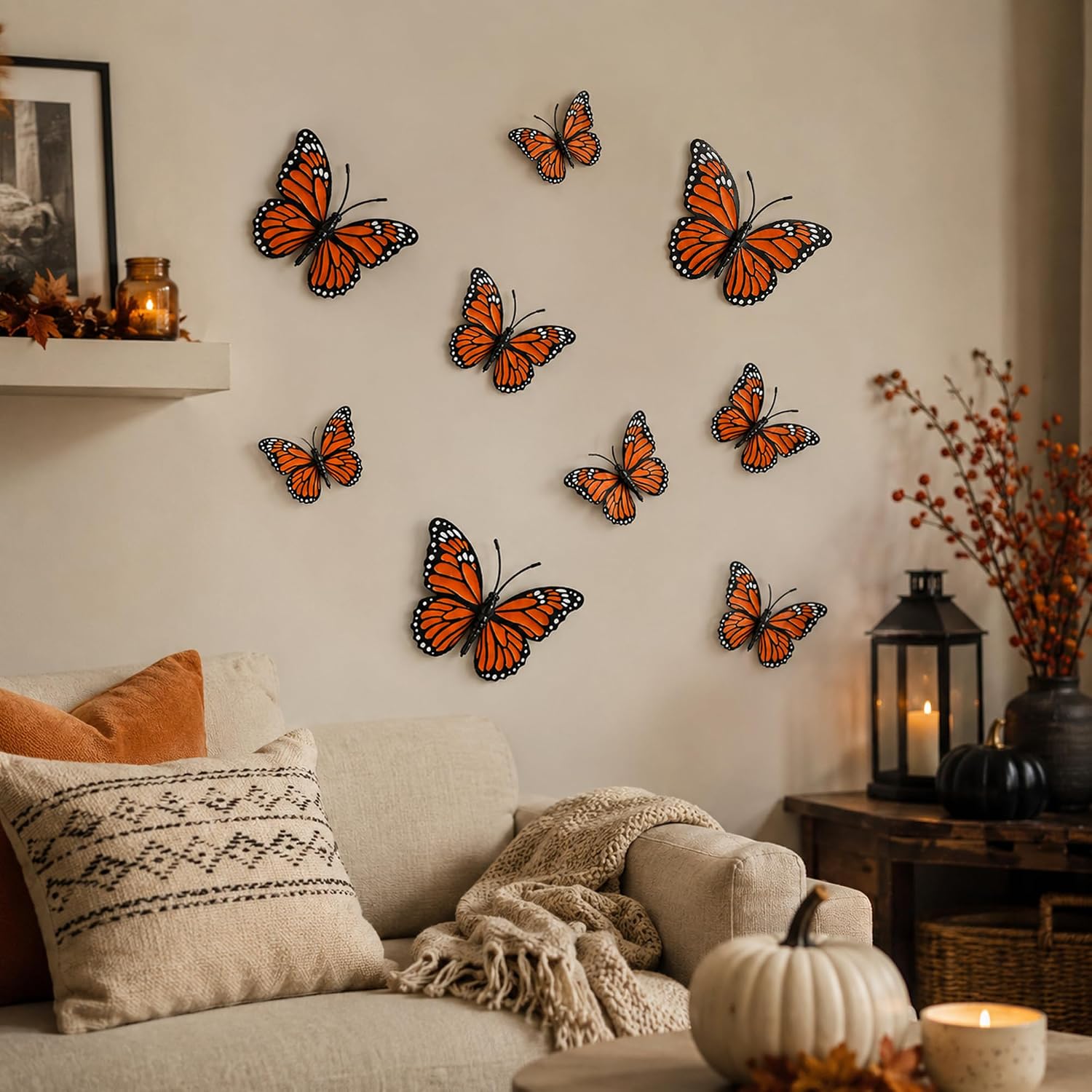 Thumbnail 5 de OHOME Monarch Butterfly Decor-OHOME-2026A1 3D Day of the Dead Decorations, 12-Piece Set