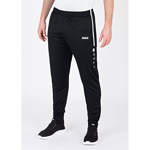 Detalle de JAKO Herren Trainingshose Active I – lang, elastischer Bund, Keep Dry, Seitentaschen