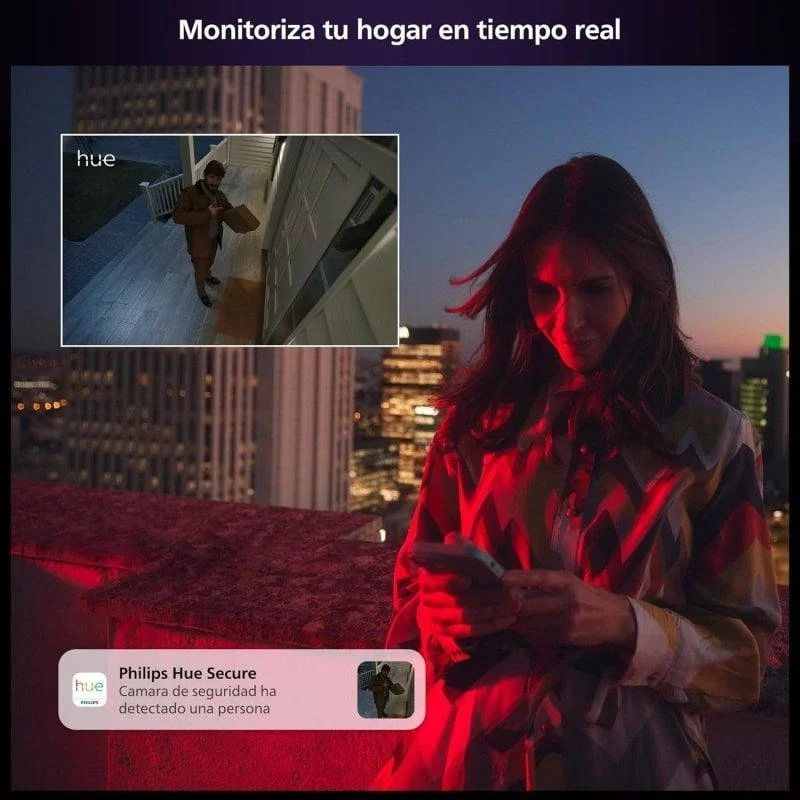 Detalle de philips-hue Secure Starter Pack Cámara FullHD