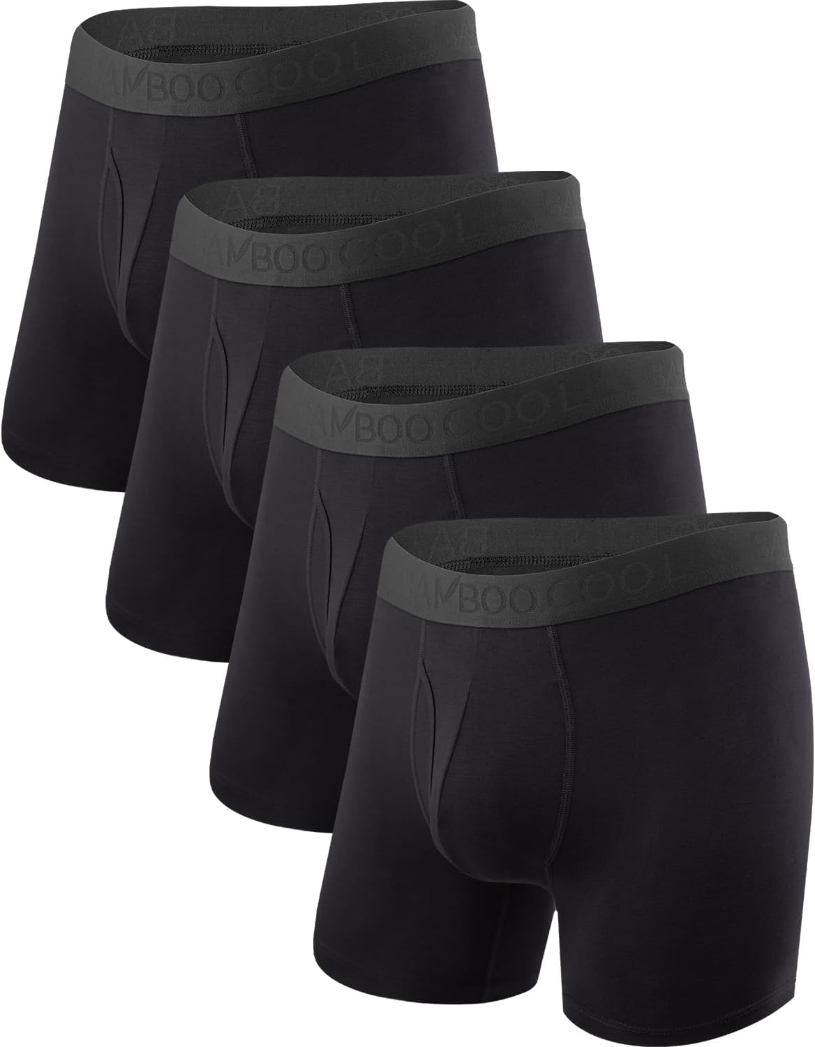 Bamboo Cool Boxer Underwear, 4-Pack