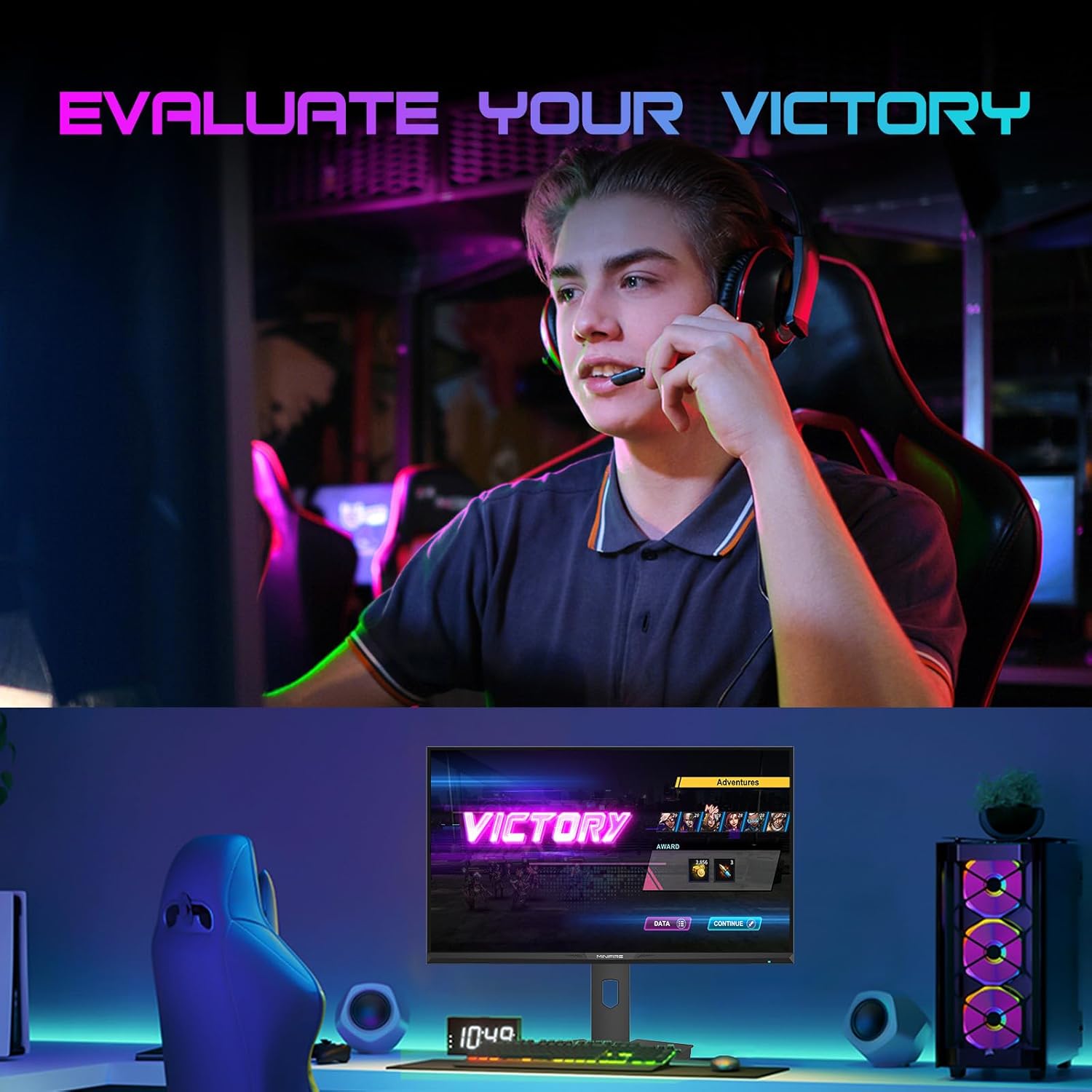 Thumbnail 4 de Minifire 27" 2K WQHD 300Hz IPS Gaming Monitor (MFG27F6Pro) with Adjustable Stand