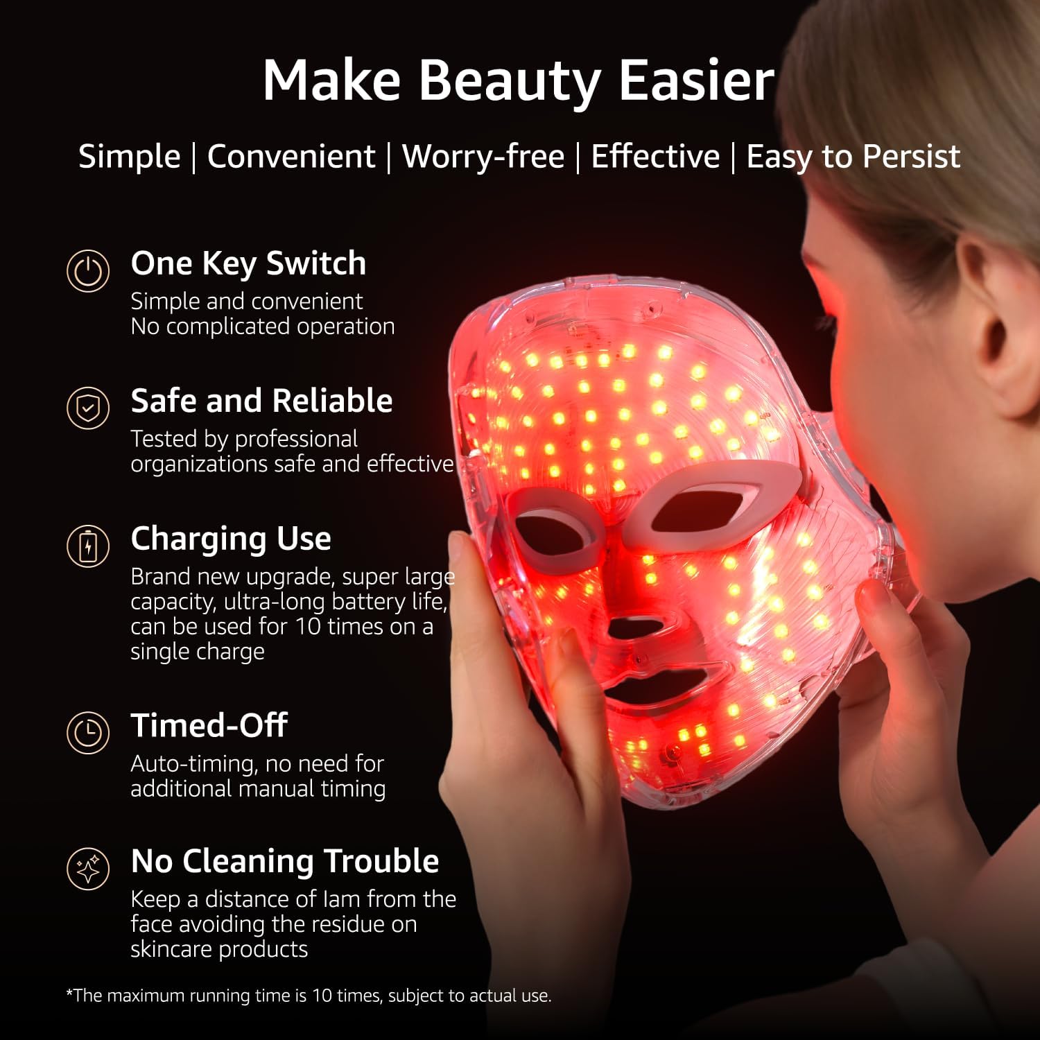 Thumbnail 2 de Aesthifae LED Face Mask: 7-in-1 Cordless Red Light Therapy for Wrinkles