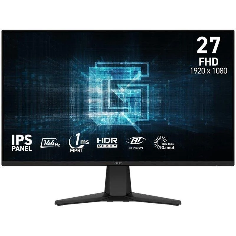 Detalle de Monitor MSI G275L E14 27": FullHD, 144 Hz, IPS, HDR y Adaptive-Sync para gaming y creación de contenido