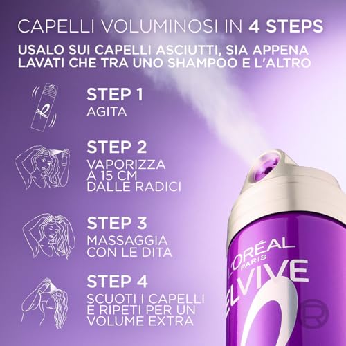 Thumbnail 8 de L'Oréal Paris Elvive Spray Rivitalizzante Big Hair Day: volume istantaneo per capelli fini e sottili, 200 ml