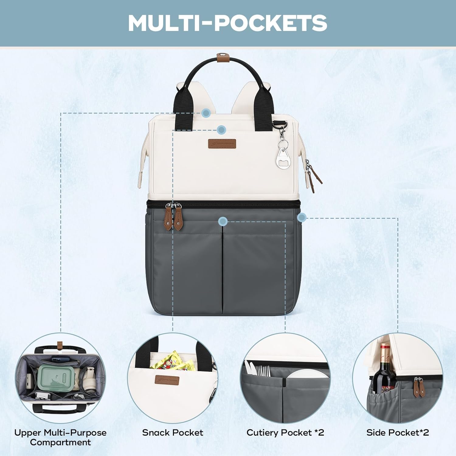 Thumbnail 3 de Maelstrom Cooler Backpack: 36-Can Insulated Dual-Deck Portable Cooler Bag
