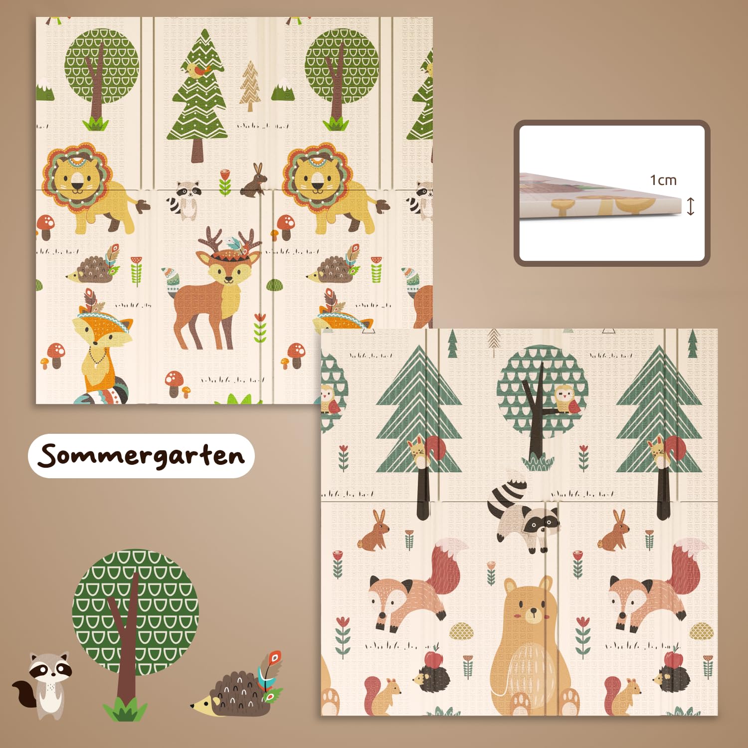 Thumbnail 4 de Mallie Spielmatte Baby 120x120 cm