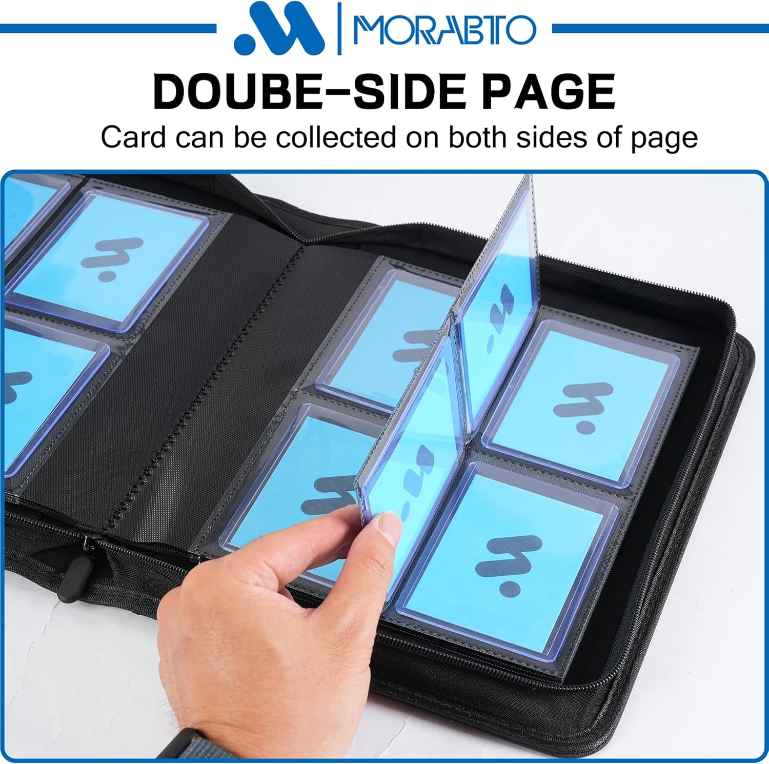 Detalle 2 de MORABTO Top Loader Binder, 128-Card Capacity