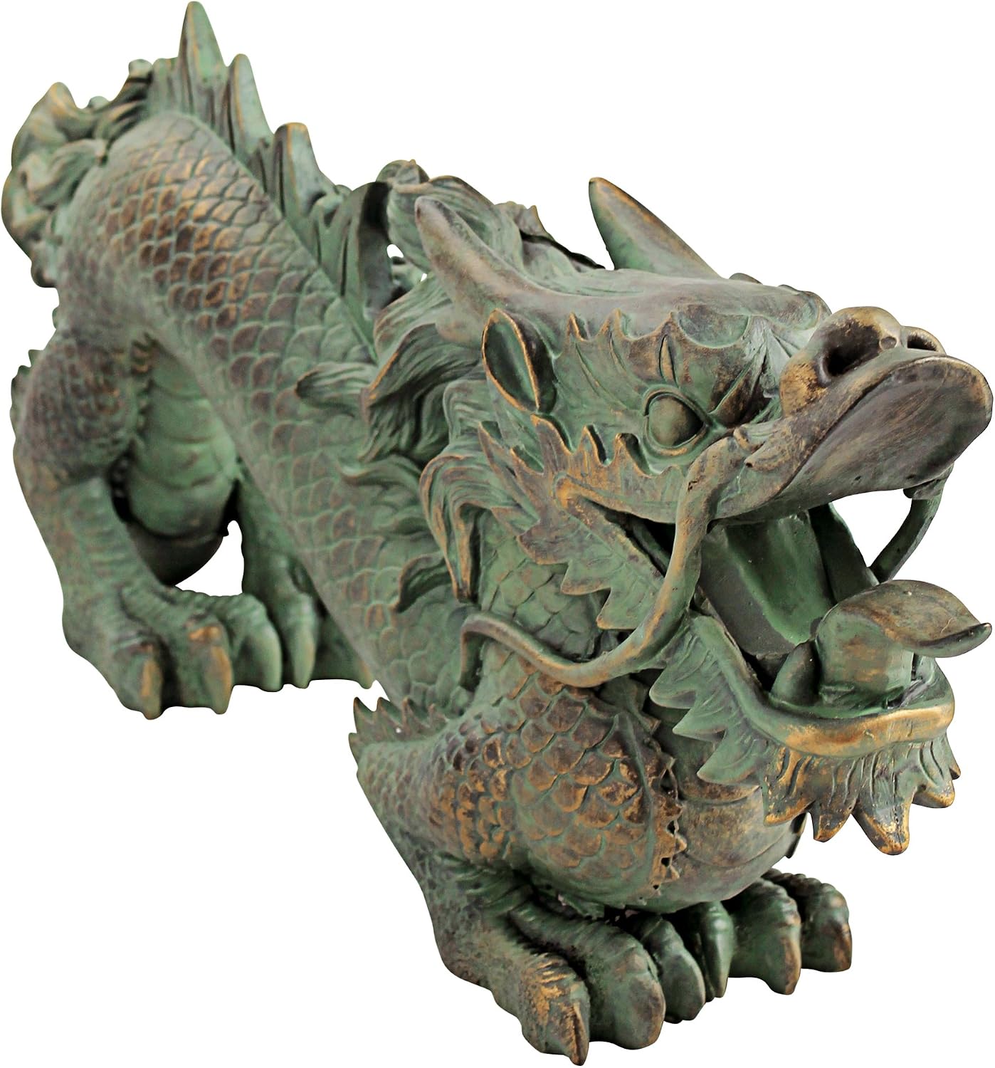 Thumbnail 3 de Design Toscano Azjatycki smok Wielkiego Muru, figura ogrodowa 53,5 cm