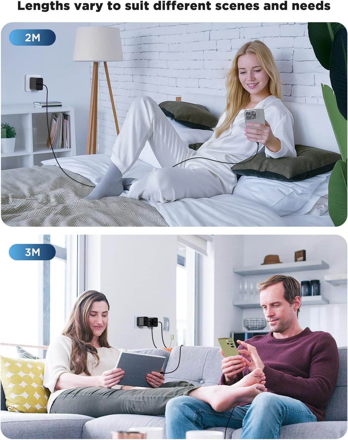 Thumbnail 5 de Samsung 45W USB C Fast Charger 3 Pack 10ft