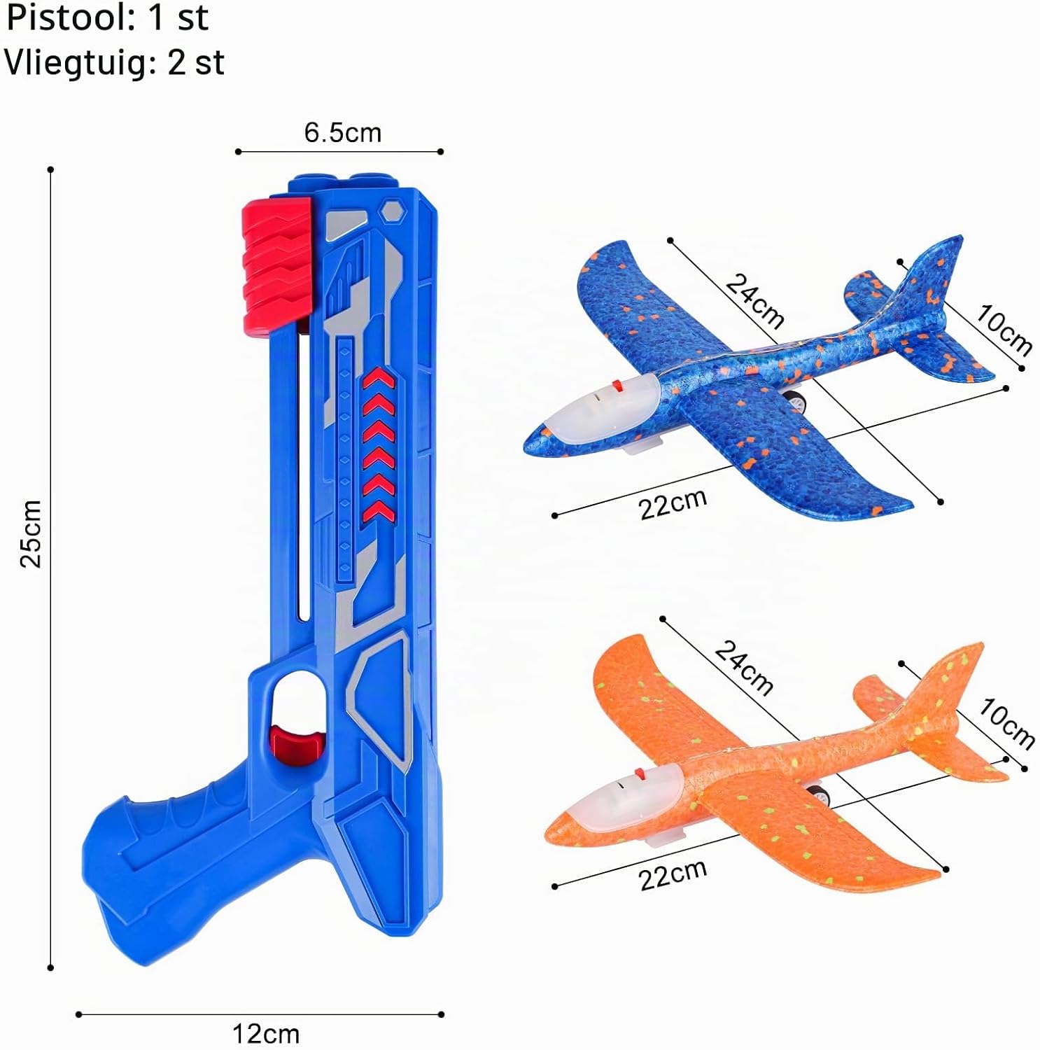 Detalle 1 de Zero-G Roadster 888-1 Roadster Avion vliegtuig met startpistool van schuim