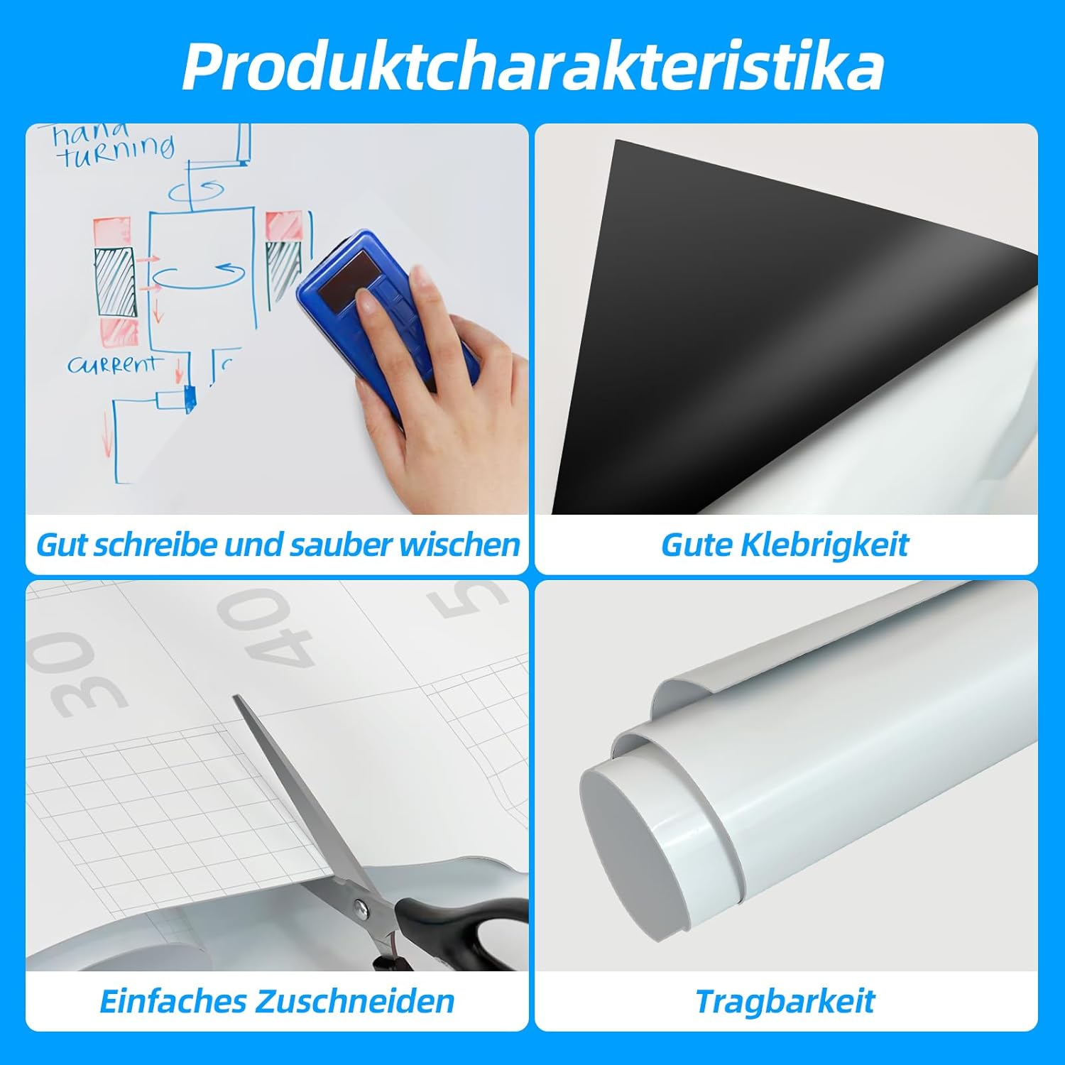Thumbnail 2 de Magnetisch Whiteboard Folie 40 × 80 cm
