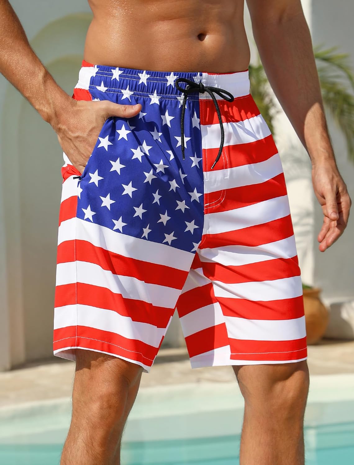 Thumbnail 2 de SILKWORLD Men's Swim Trunks, 9-Inch Inseam