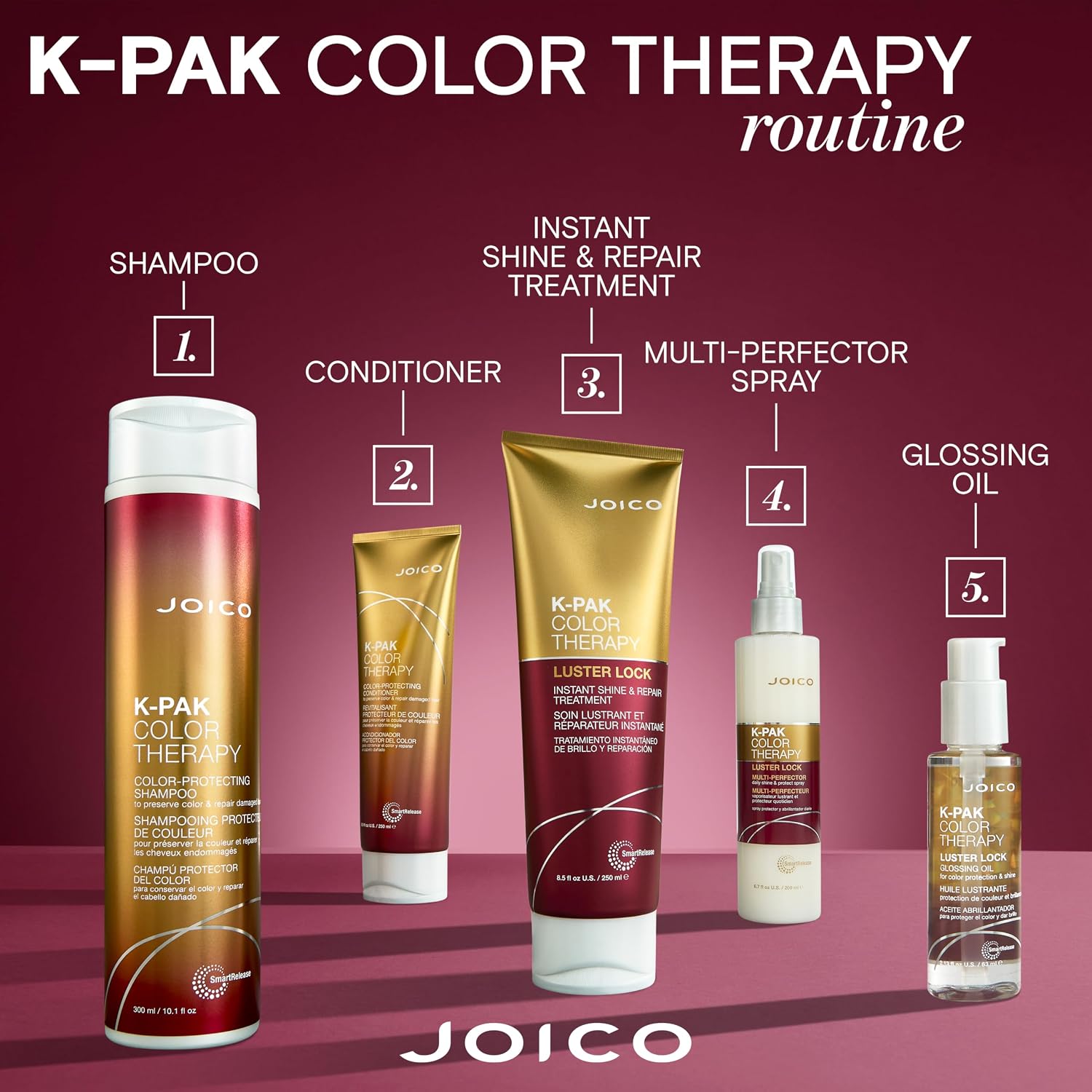 Detalle de Joico K-PAK Color Therapy 2620552 Color-Protecting Shampoo with Keratin