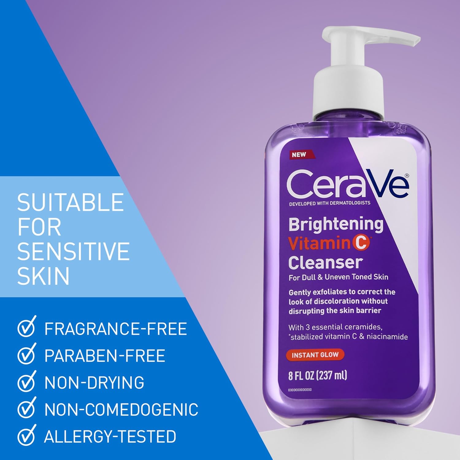 Thumbnail 3 de CeraVe Vitamin C Brightening Facial Cleanser: Gentle, Hydrating, and Illuminating