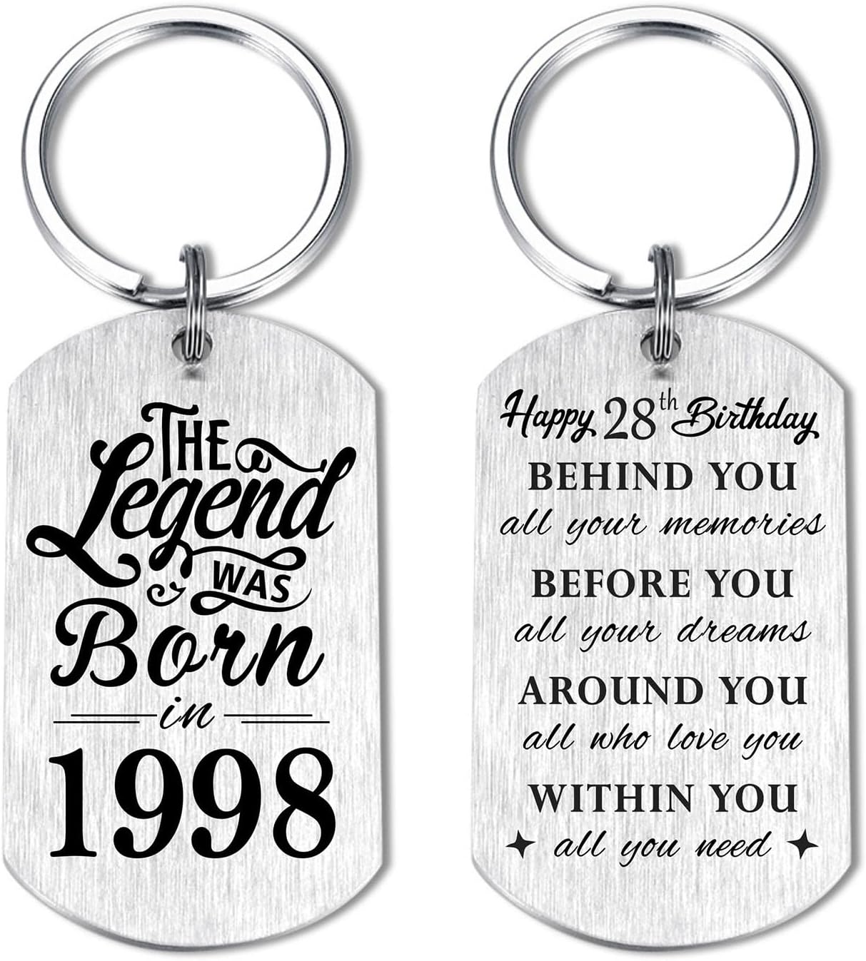 Detalle de Yobent 28th birthday keyring 28 year gift