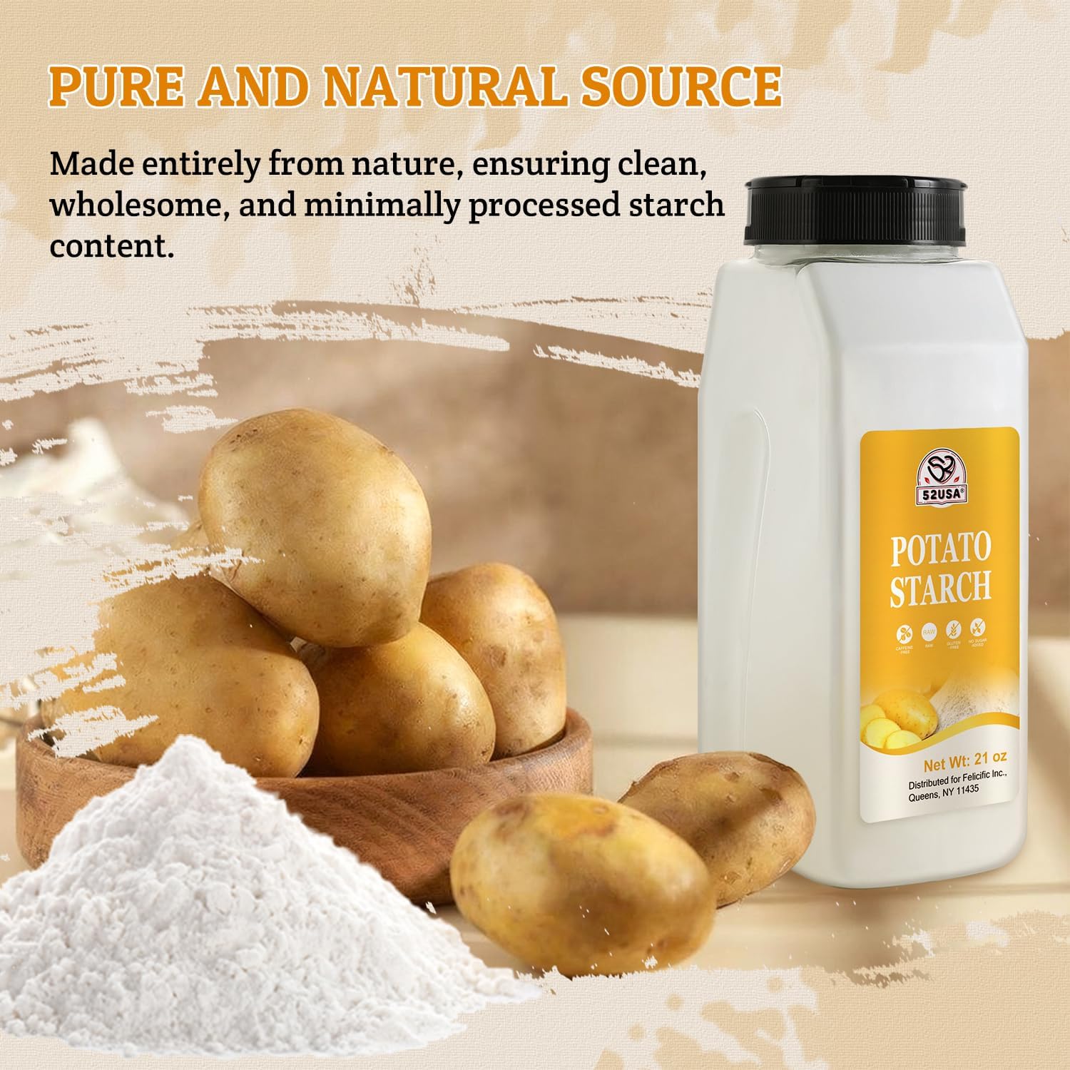 Thumbnail 4 de 52USA Potato Starch, 21 oz Bottle, Gluten-Free Thickener for Cooking