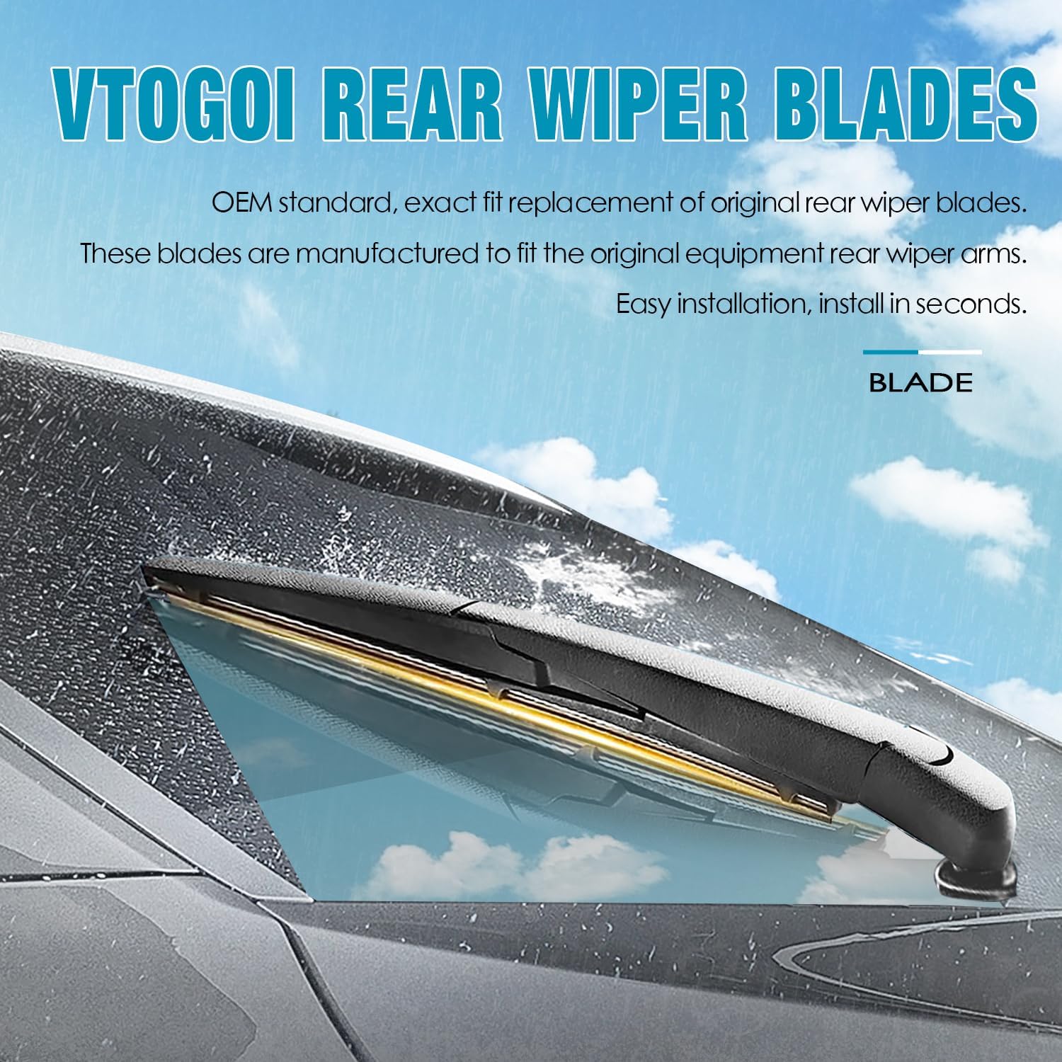 Thumbnail 6 de VTOGOI OEM Windshield Wiper Blades Replacement Set (Audi Q7 & SQ7, 3-Pack)