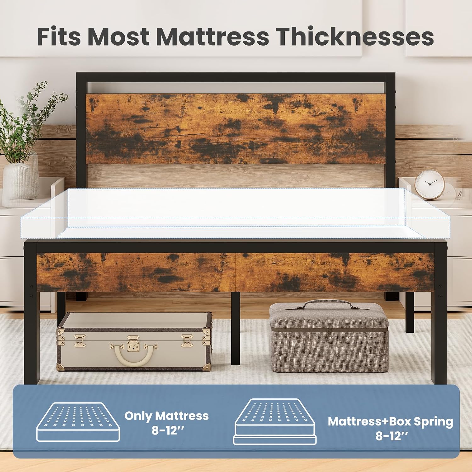 Detalle 2 de Sweetcrispy Queen Bed Frame
