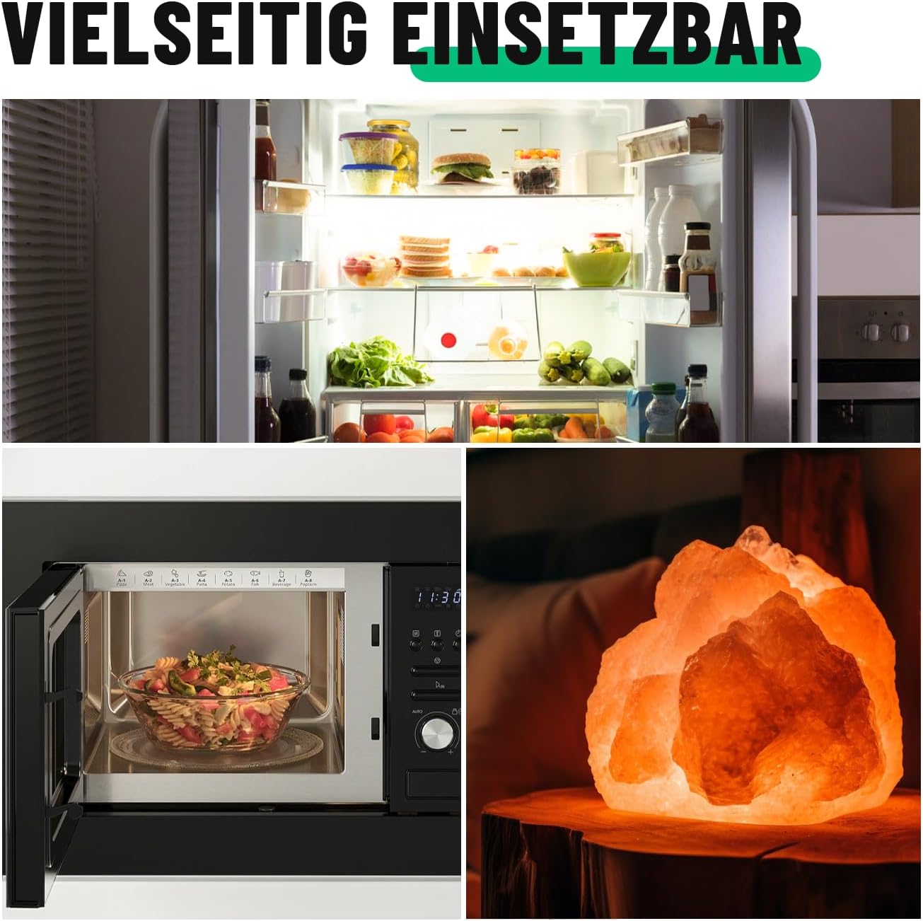 Detalle de Greate 2x Kühlschranklampe 15W E14 warmweiß (T22, 2700K) – Glühbirne für Nähmaschine, Dunstabzug & mehr