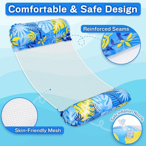Detalle de Elidepe Materassino Mare: Amaca Galleggiante 4 in 1, XL e versatile per piscina