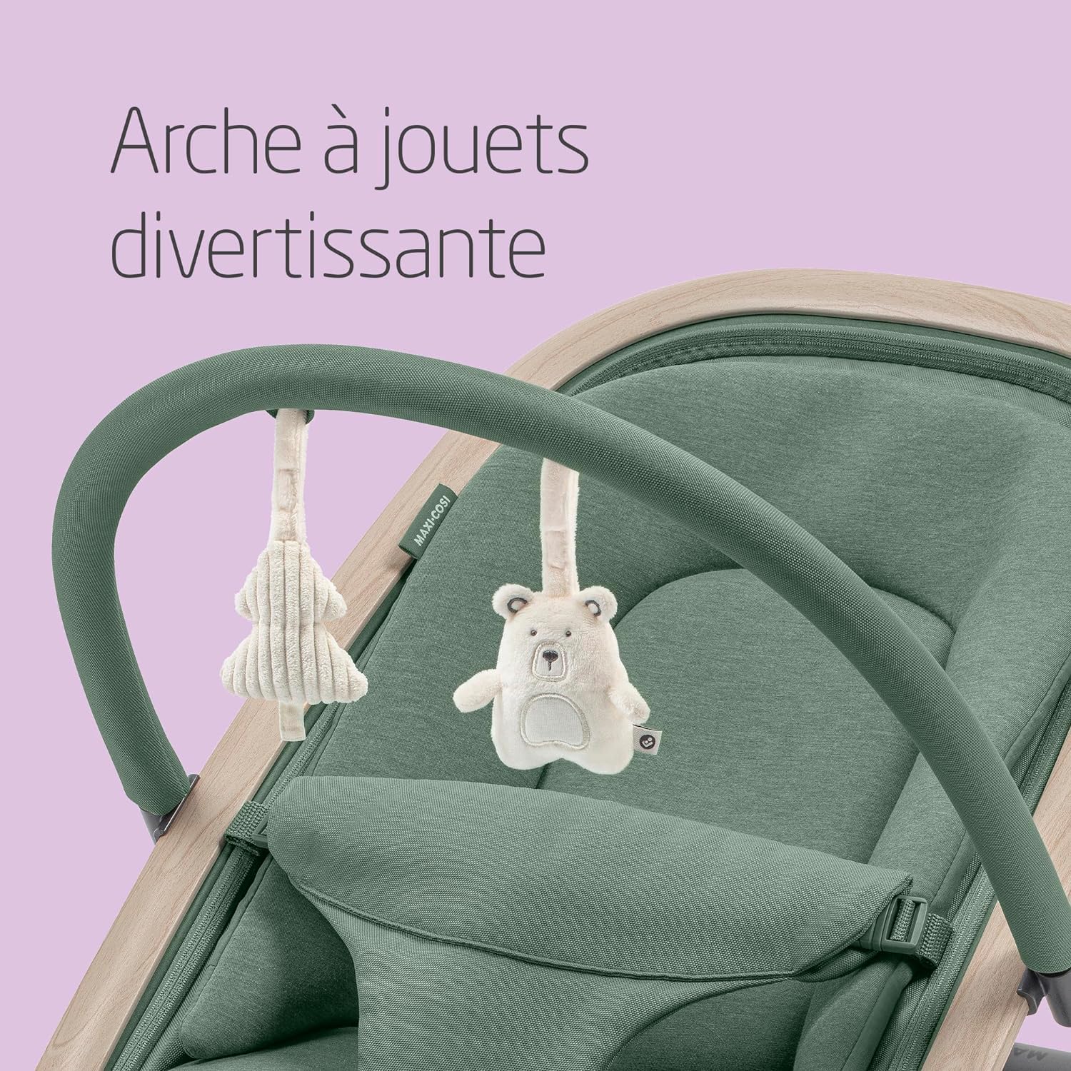 Thumbnail 4 de Maxi-Cosi Kori Chaise Transat Bebe 2-en-1 Essential Graphite (0-6 mois, jusqu’à 9 kg)