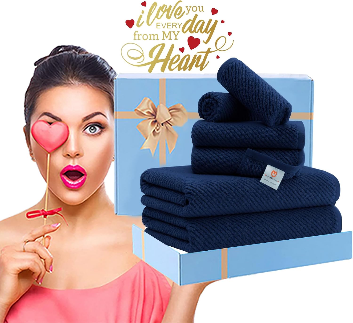 Thumbnail 6 de VOOVA & MOVAS Bath Towel Set of 6, 30"x56"