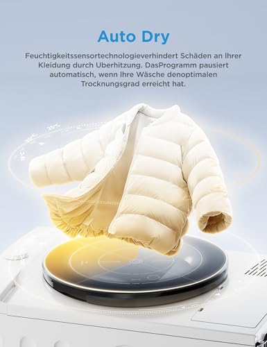 Detalle 2 de Midea V3 Series Wärmepumpentrockner 10 kg MDV3EH100D – effizient, hygienisch und komfortabel