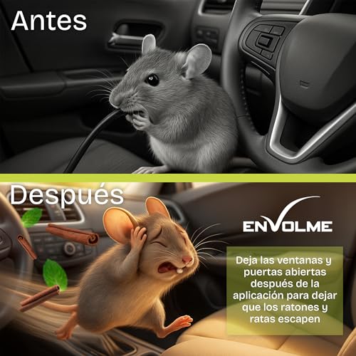 Thumbnail 6 de ENVOLME Ahuyentador de Ratas — Spray repelente natural para roedores en coche y espacios interiores