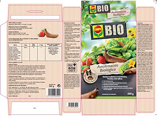 Detalle de COMPO Antilimacos Biológico 500 g: veneno ecológico para babosas, listo para usar