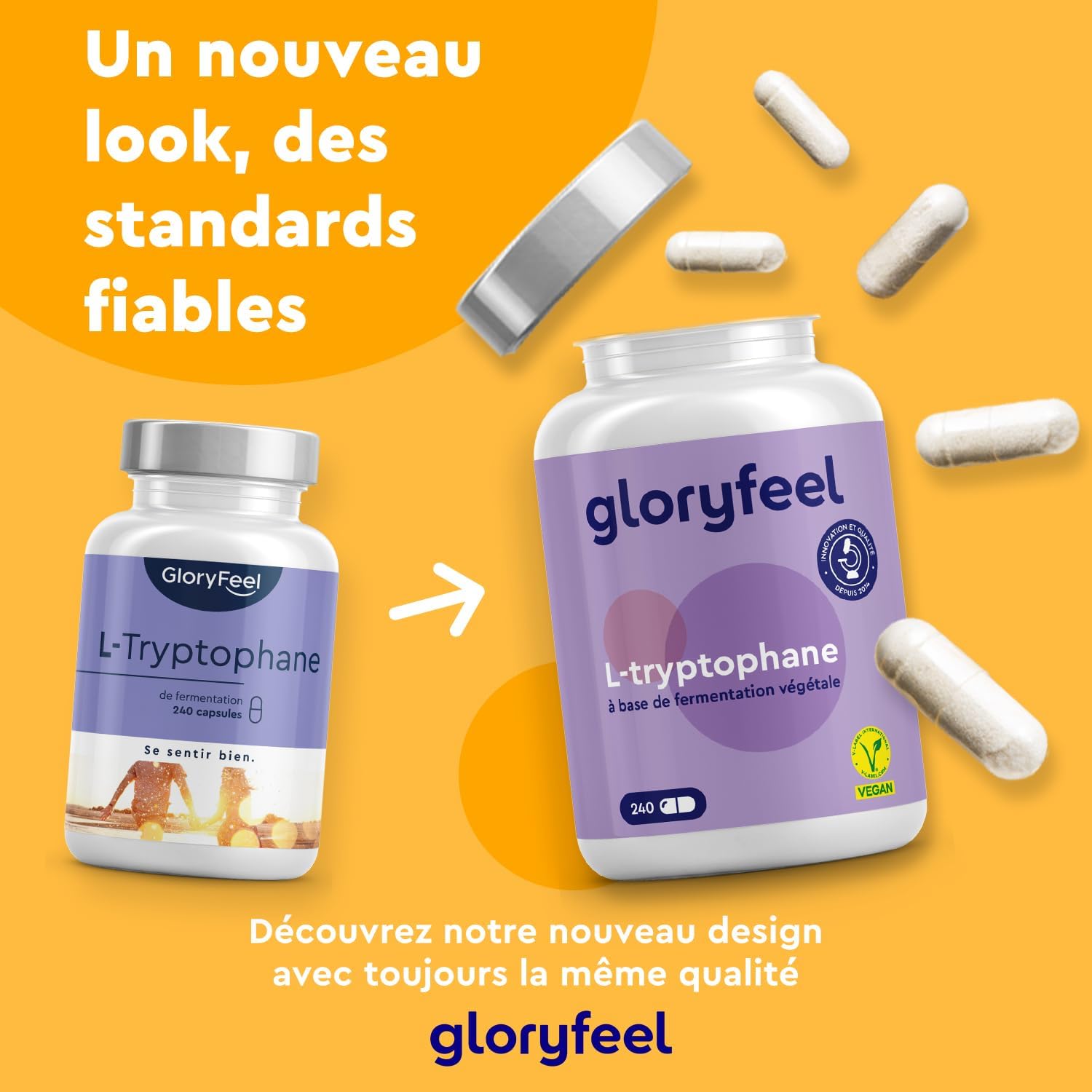 Thumbnail 1 de L-Tryptophane 500 mg 240 capsules 🍃