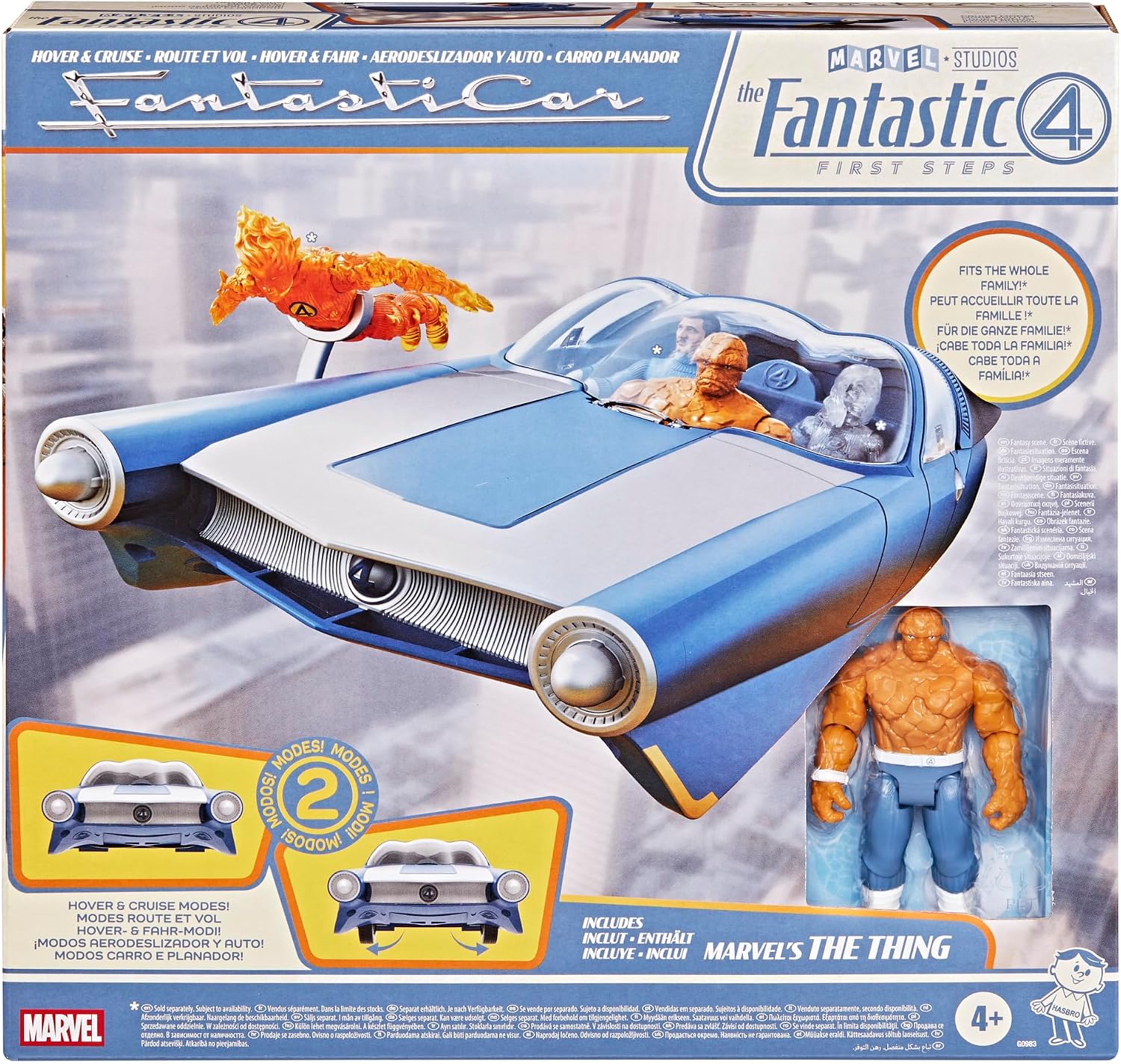 Detalle 2 de Marvel Fantasticar Route et Vol avec La Chose 10 cm