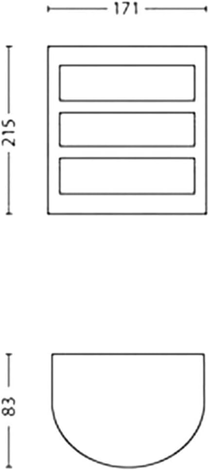 Thumbnail 3 de Philips Lighting Phyton: lampada LED da parete per giardino ed esterni in acciaio spazzolato da 6W