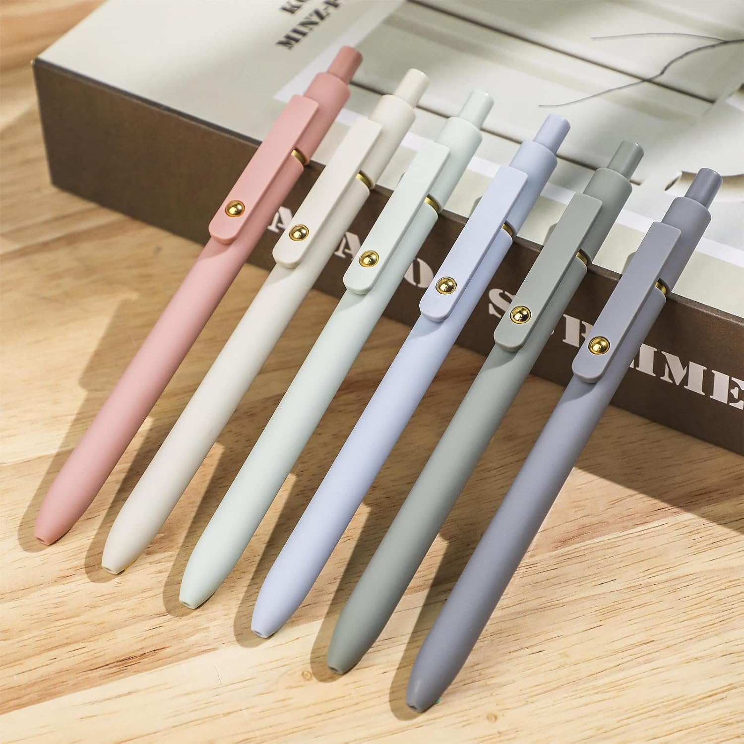 Thumbnail 5 de Ddaowanx Gel Pens (6-Pack) 0.5mm Quick-Dry Retractable Black Ink Fine Point