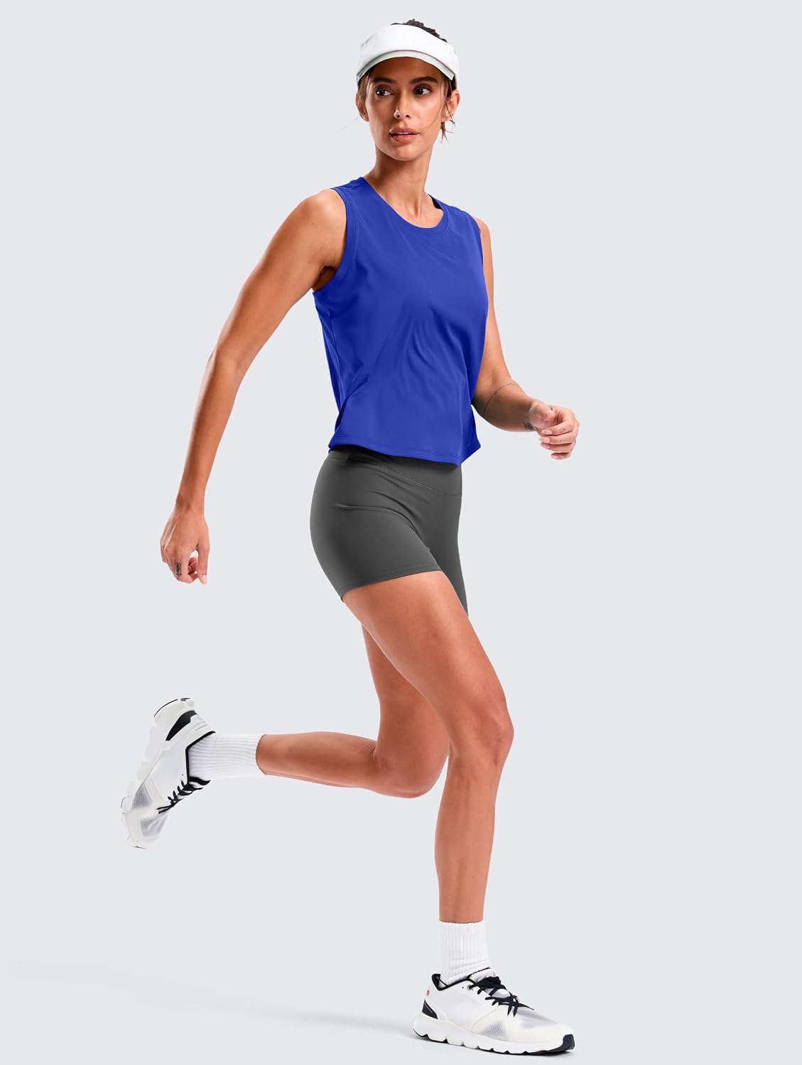Detalle 2 de SANTINY Cropped Workout Tank Top, Waist-Length