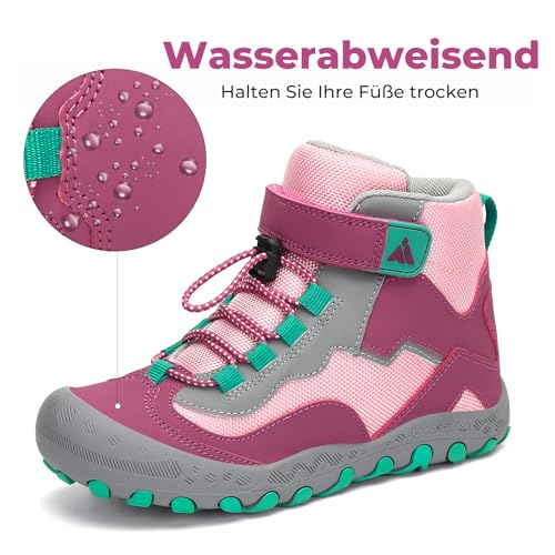 Detalle de Mishansha Kinder Wanderschuhe Trekking Pastellviolett – EU Größe 30