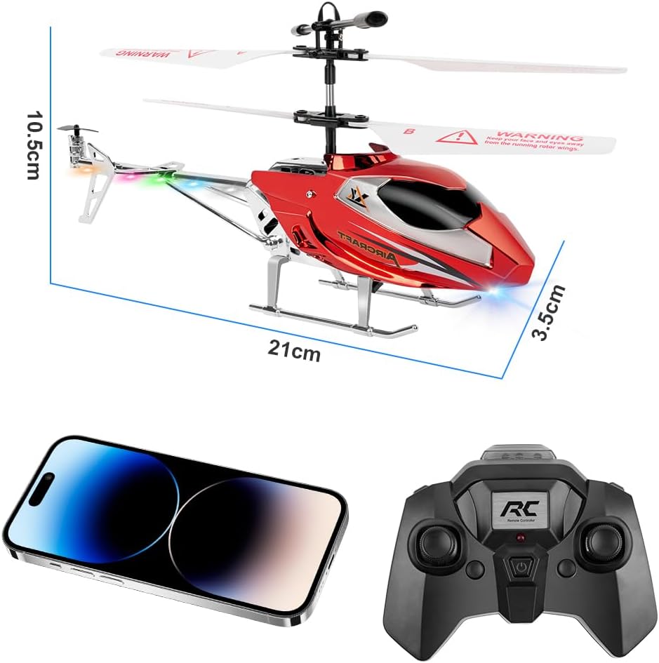 Detalle de Aolso Hubschrauber RC mit 2,4-GHz-Funk, 3,5-Kanal und Höhenhaltefunktion (Indoor/Outdoor)
